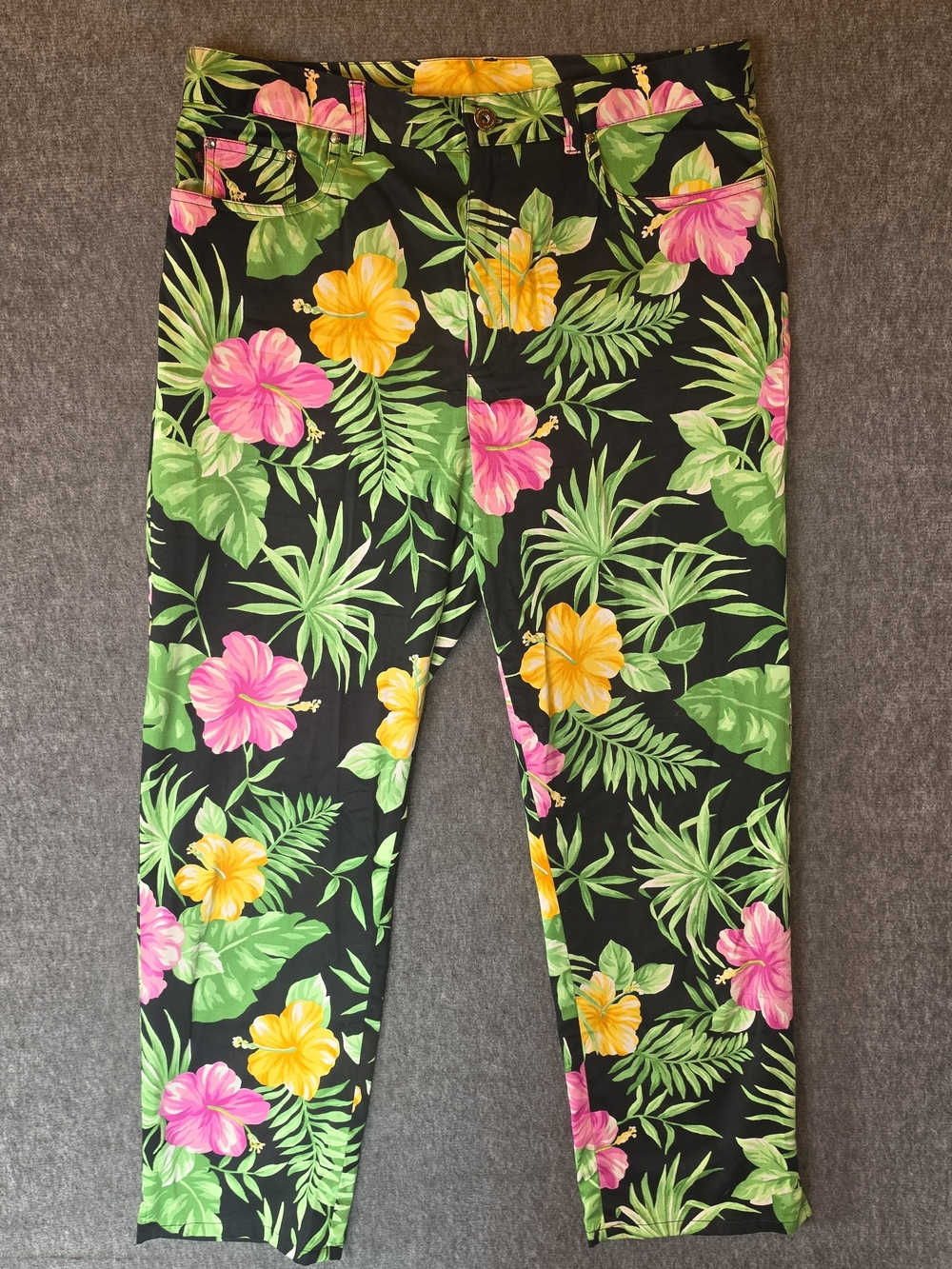 Lauren Ralph Lauren Floral Ankle Pants Womans 12 Hawaiian Tropical Resortwear